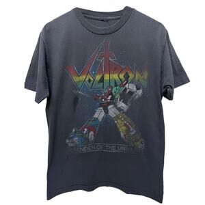 Voltron Graphic T Shirt Mens Large Gray Defender Of The Universe Anime Tee